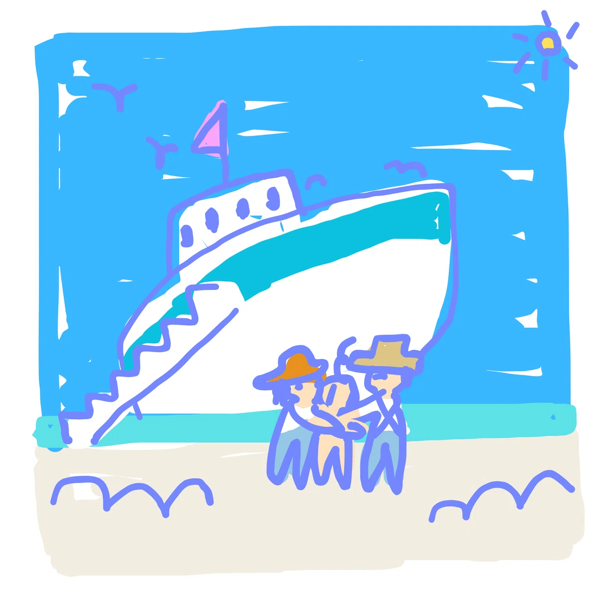 16. やがて別れのシーンになる(船にひとりで乗るかるちん)