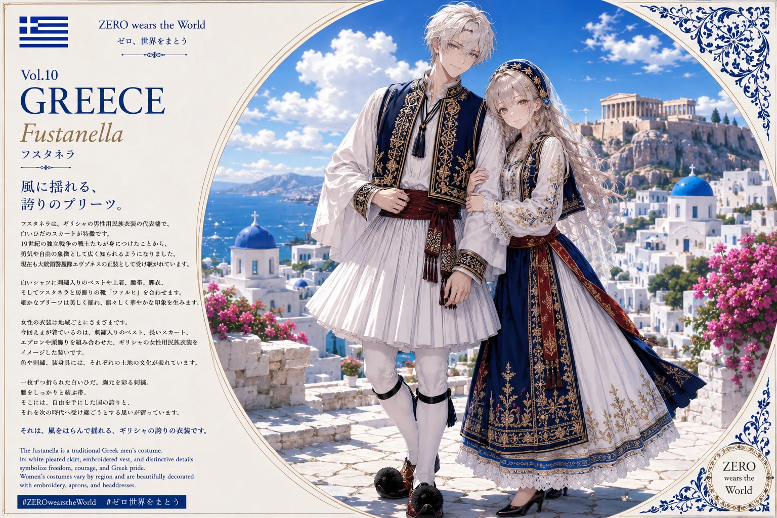 ZERO wears the World｜ゼロ、世界をまとうVol.10 GREECE/Fustanella