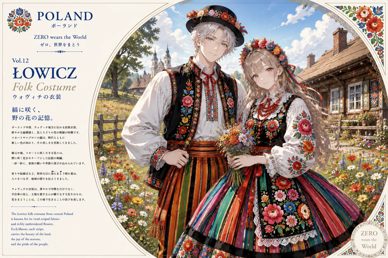 ZERO wears the World｜ゼロ、世界をまとうVol.12 POLAND/Łowicz Folk