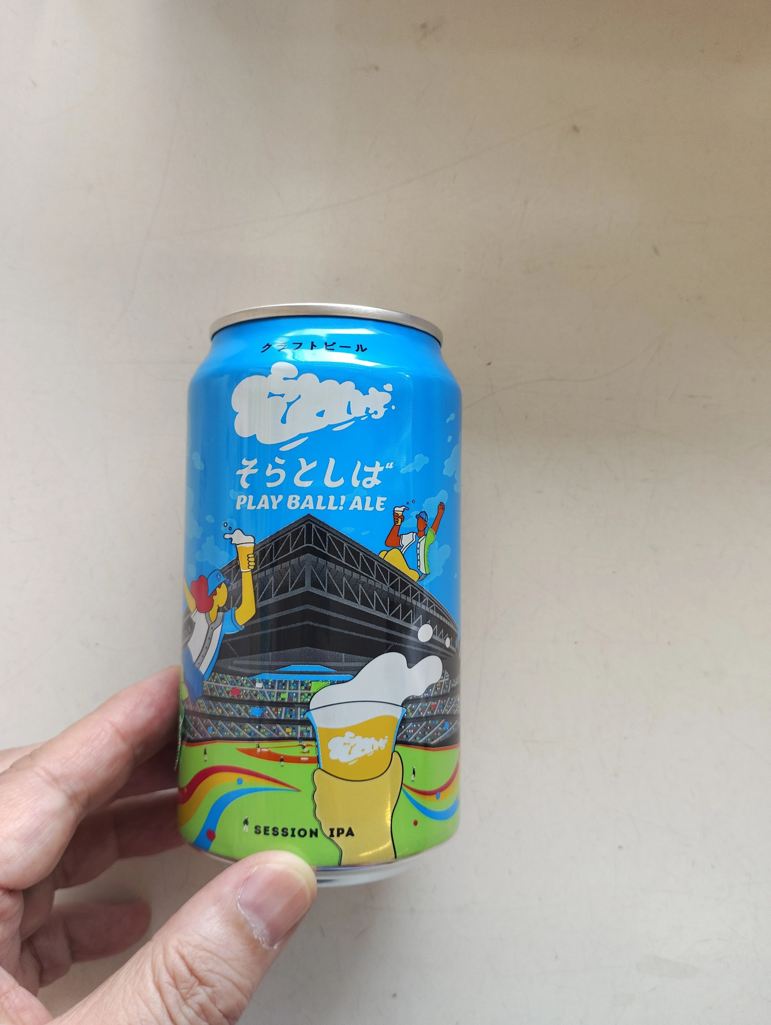 そらとしば Play Ball! Ale（ヤッホーブルーイング）の缶ビールを釧路