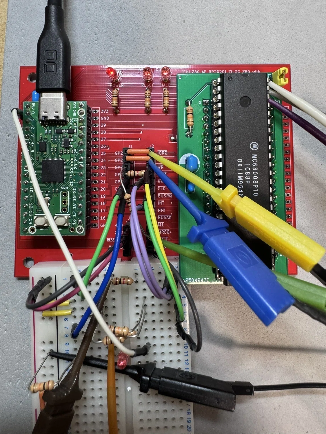 EMUZ80_RP2040でMC68008を動かしてみた！ LチカからEhBASICまで【68k