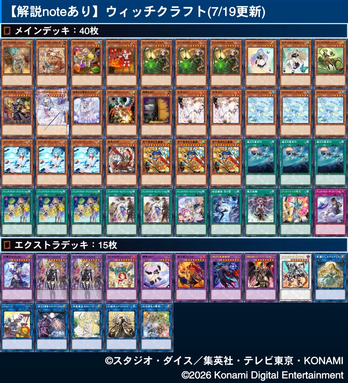 随時更新】ウィッチクラフト考察令和最新版【遊戯王OCGガチ環境】7/19
