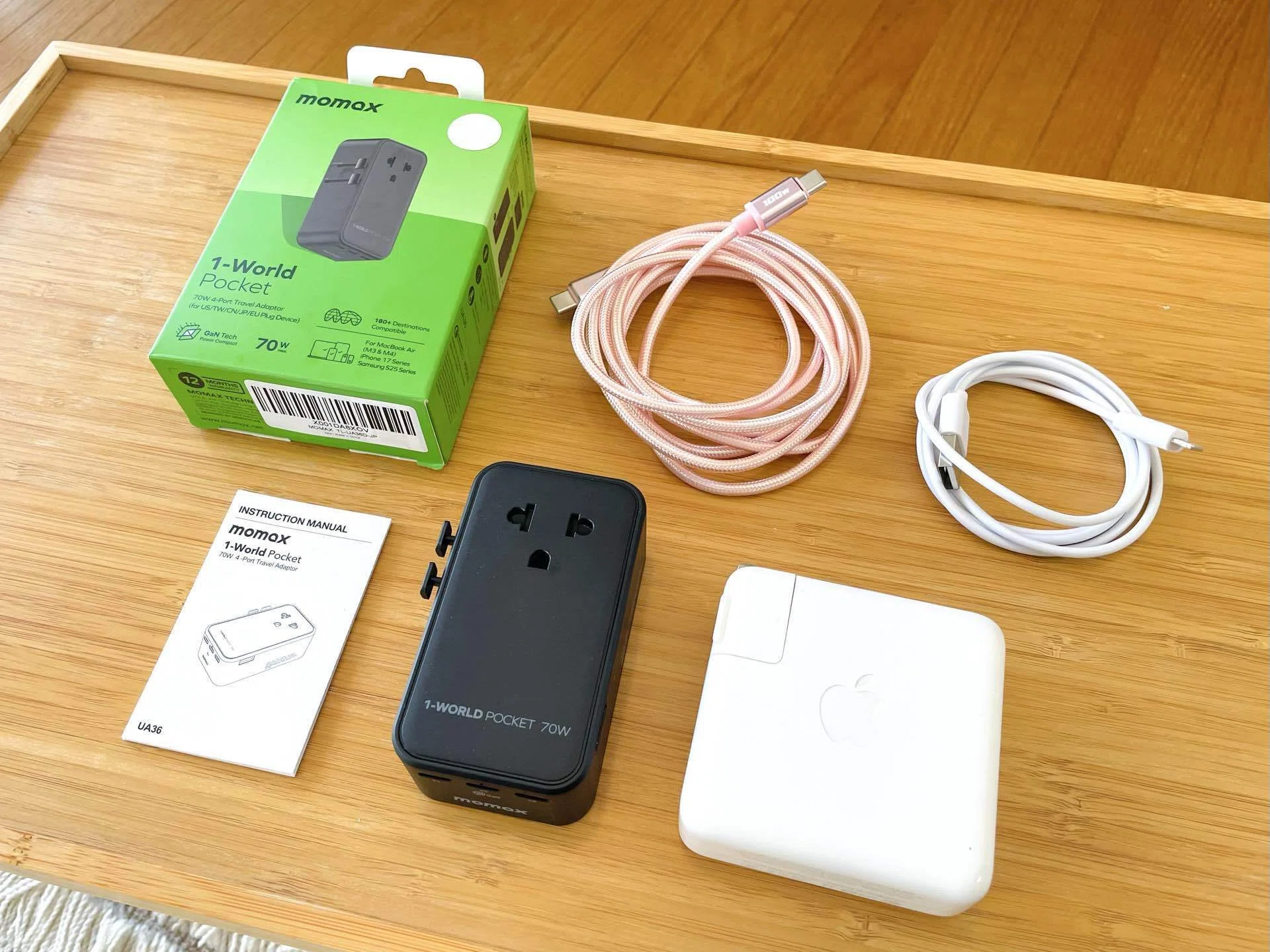  USA純正(日本未発売)4Amp 充電器 海外での急速充電はこれ1台で！PC、カメラ、スマホ対応で荷物ミニマル