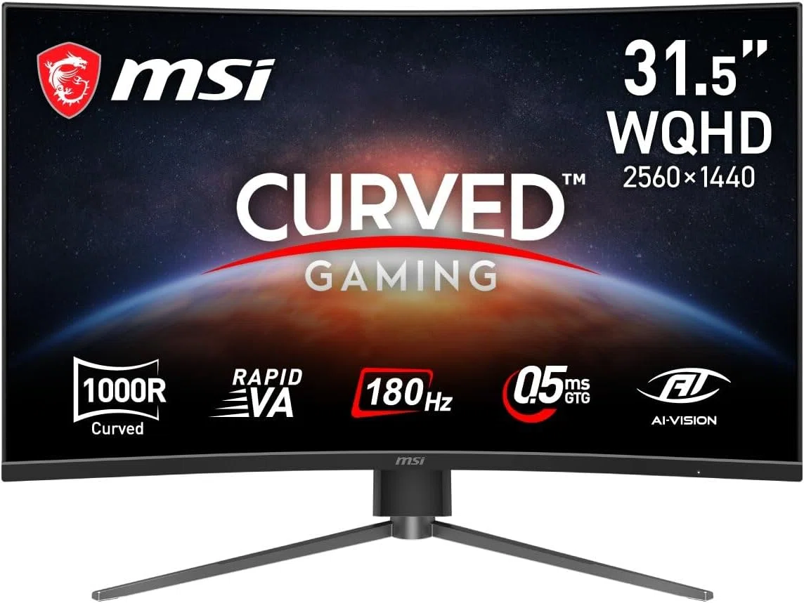 MSI 湾曲ゲーミングモニター 31.5インチ WQHD HDR対応 MSI MAG 325CQPF E18｜没入感重視のゲーマーのための31.5インチ湾曲