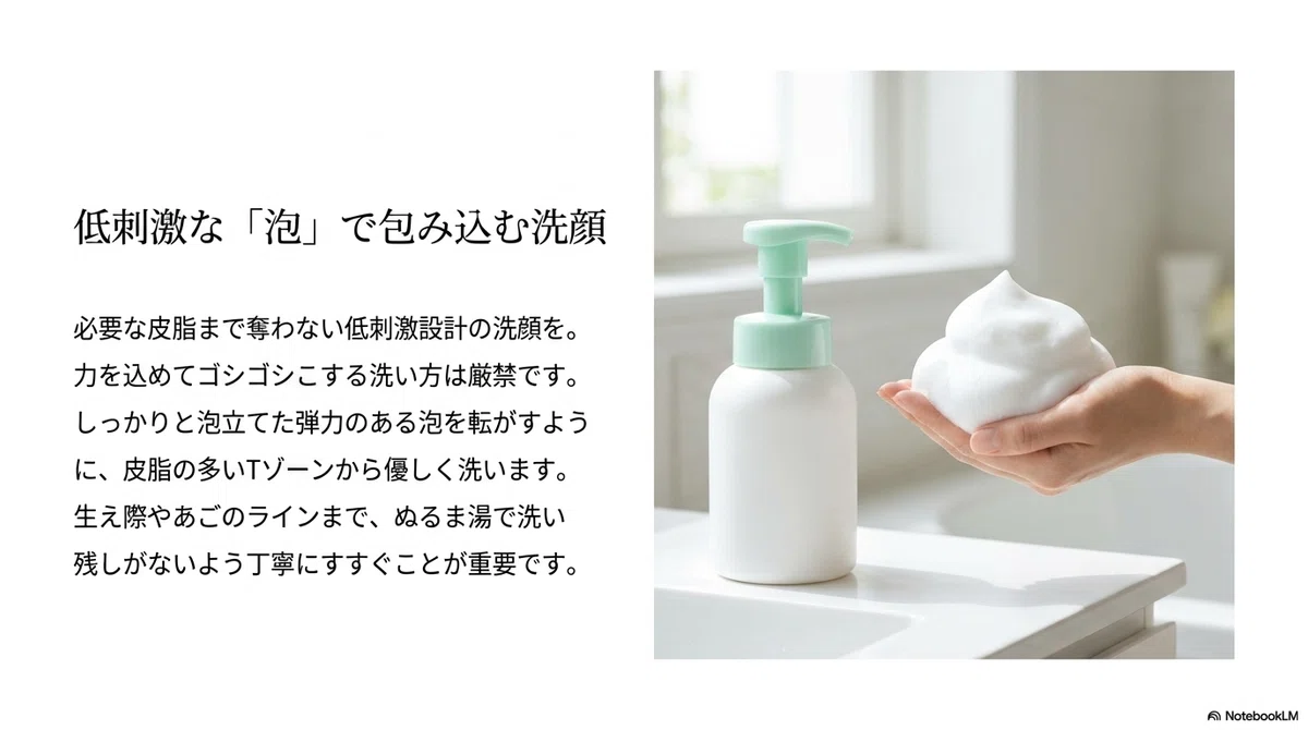 毛穴の黒ずみケア：やさしい毛穴ケアに、そろえたいアイテムの図解（その2）