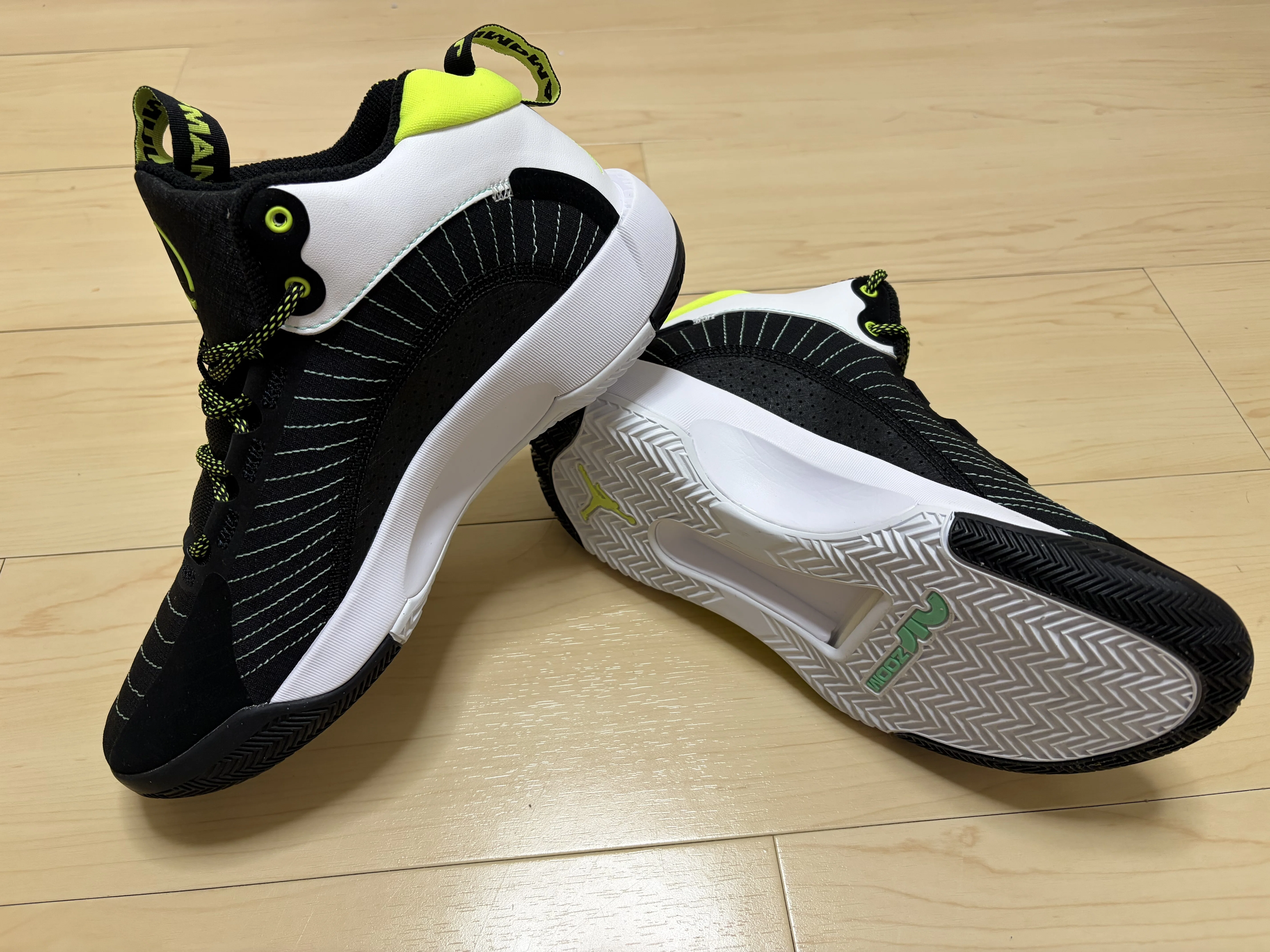 Jordan JUMPMAN 2021バスケットボールシューズ 黒/白/黄 Classic ?：Jumpman 2021 Performance Review｜Brankなんとか