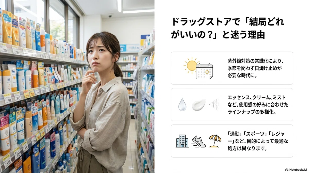 ビオレの日焼け止め：毎年「日焼け止め、結局どれを選べばいいの」と迷っていませんか