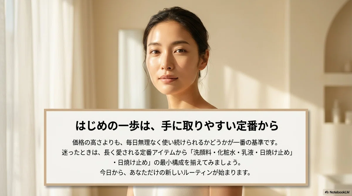 スキンケアの基本:はじめの一歩に、手に取りやすい定番から