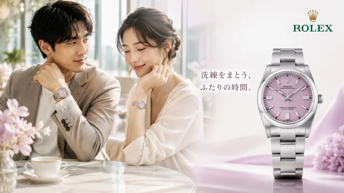 未使用　ピンクキャンディ　時計 ROLEX】オイスター パーペチュアル 36 キャンディピンク｜腕元を上品に