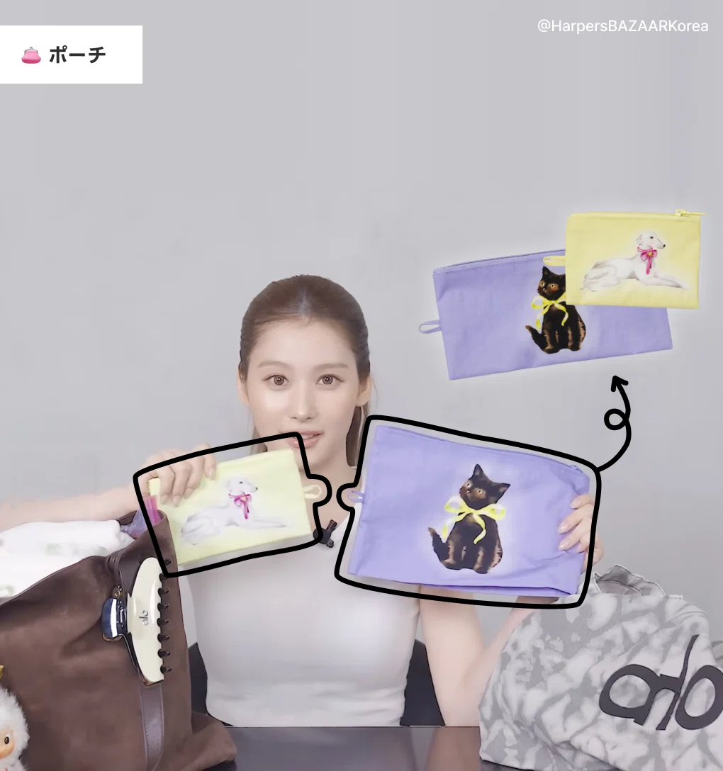TWICEサナのバッグの中身を大公開👜！｜ClueMetic(クルメティック)