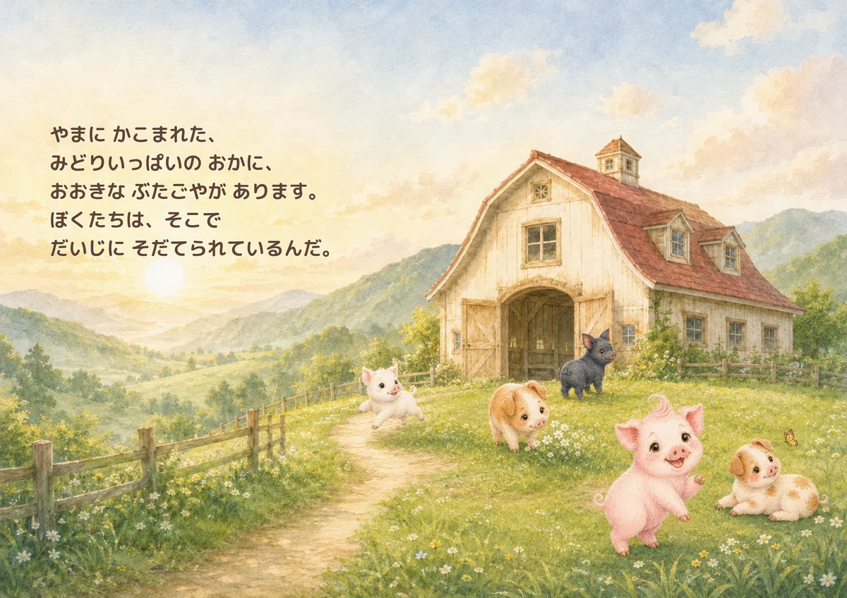 絵本『ぼく、また、ぶたになりたい』の表紙