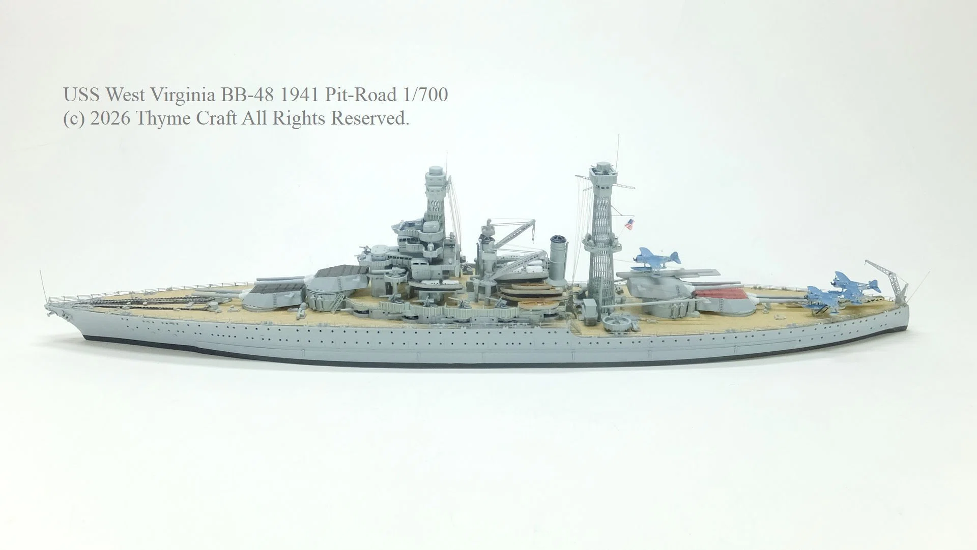 USS West Virginia BB-48 1941 アメリカ海軍戦艦 ウェスト