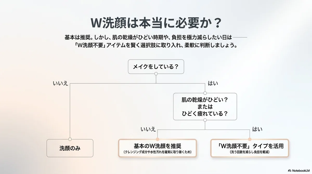 クレンジングおすすめ：W洗顔は本当に必要なのか