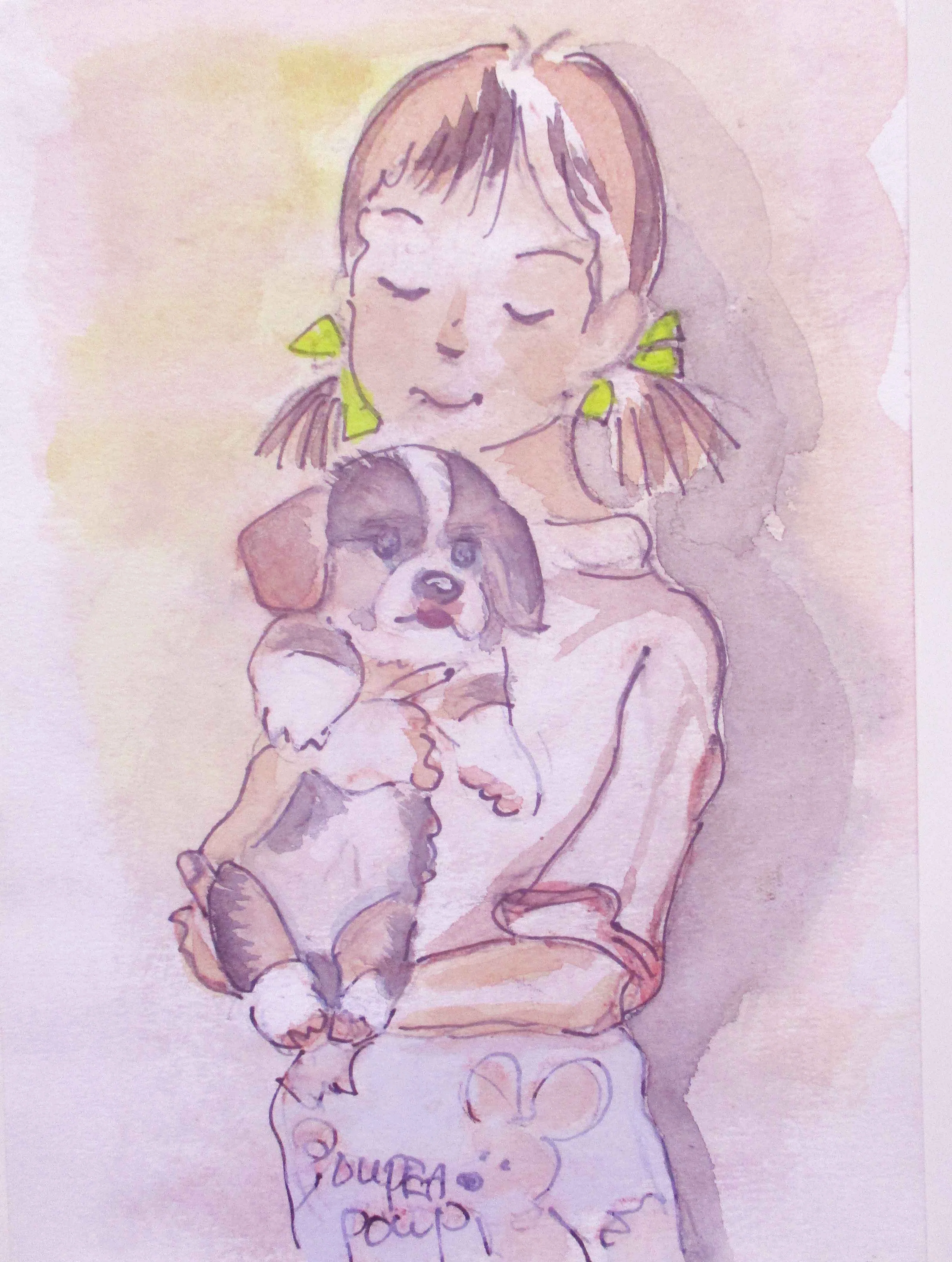 🎨🎵 #18 アトリエから｜画家Yoshi＆師匠Jennifer「愛娘と愛犬ゴハン君