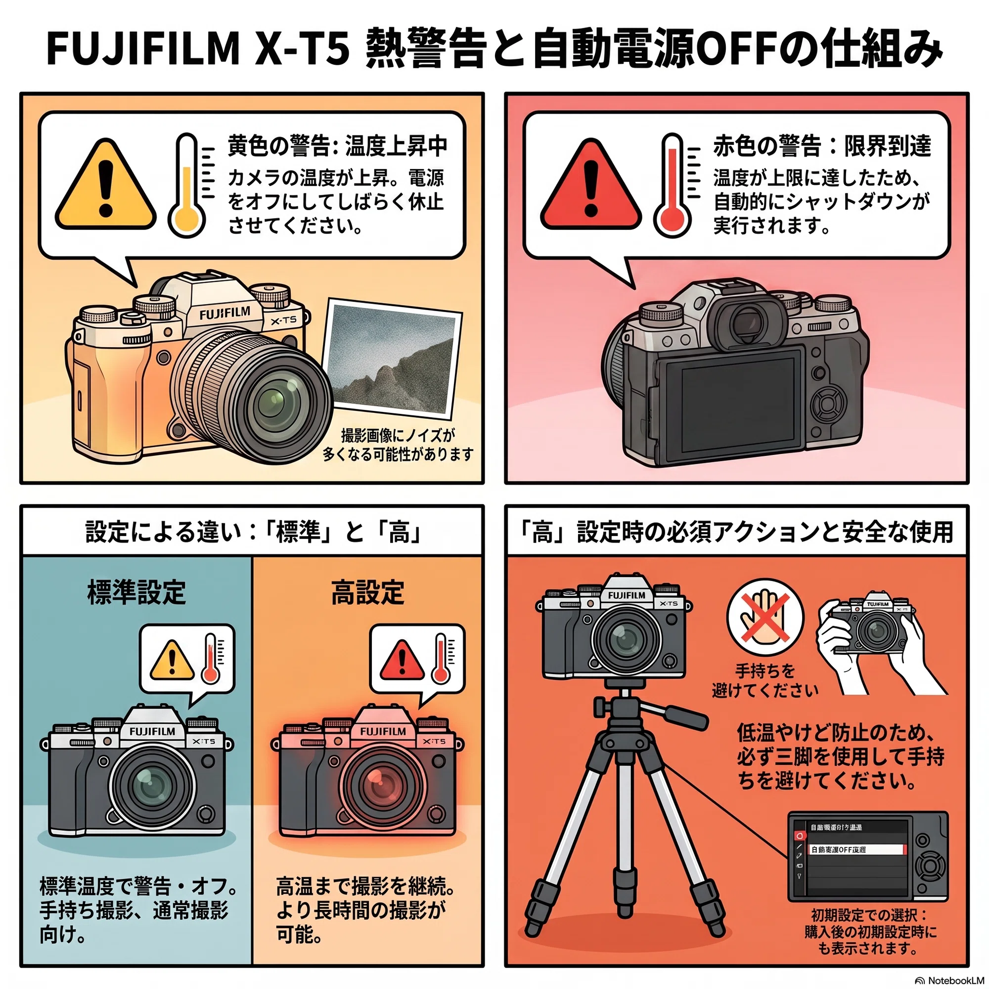 FUJIFILM X30　動作確認済み※電源不具合あり FUJIFILM X-T5の熱警告はどんなときに出る？夏の屋外撮影で3年続けて