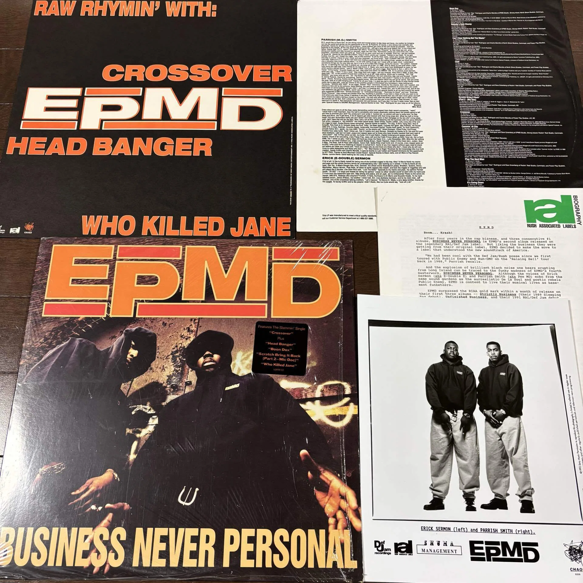 【USオリジナル盤】EPMD レコード 2枚セット 初期名盤 HIP HOP EPMD & Hit Squad｜HIP HOP JUNKIEEES