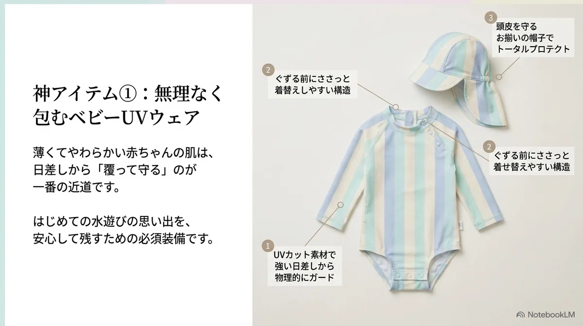 赤ちゃん:照り返しと地面の熱に注意する