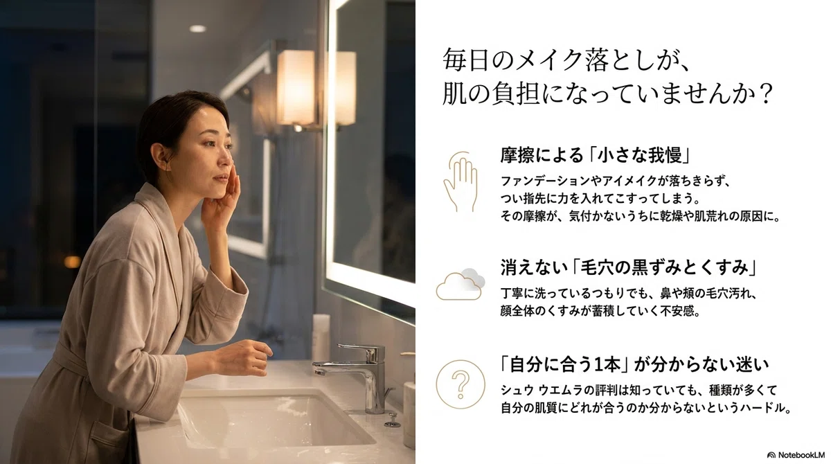 シュウ ウエムラのクレンジングオイルにこんな迷いはありませんか