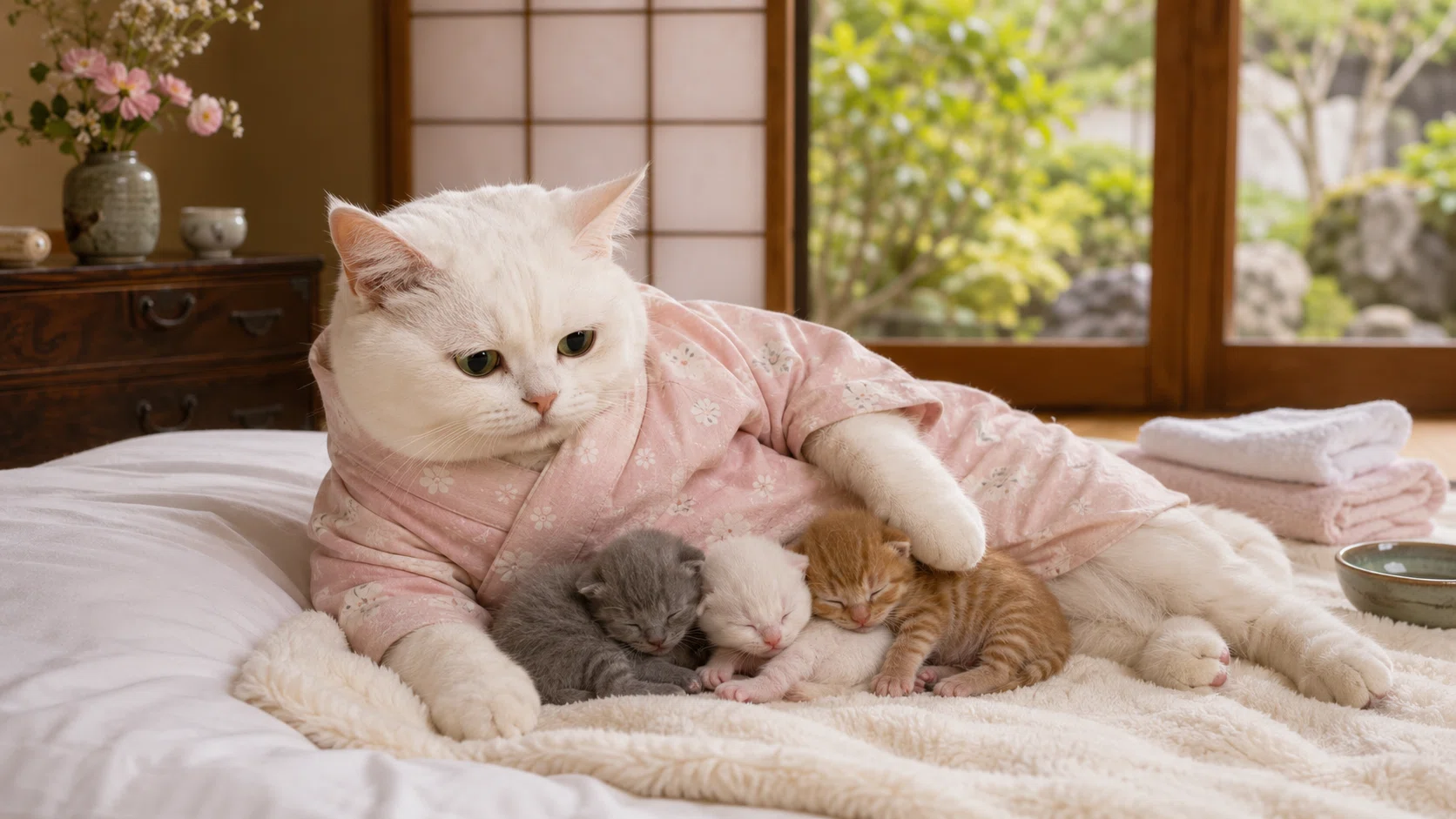 掌編小説】｜お隣の猫の赤ちゃん｜考える猫🐈‍⬛