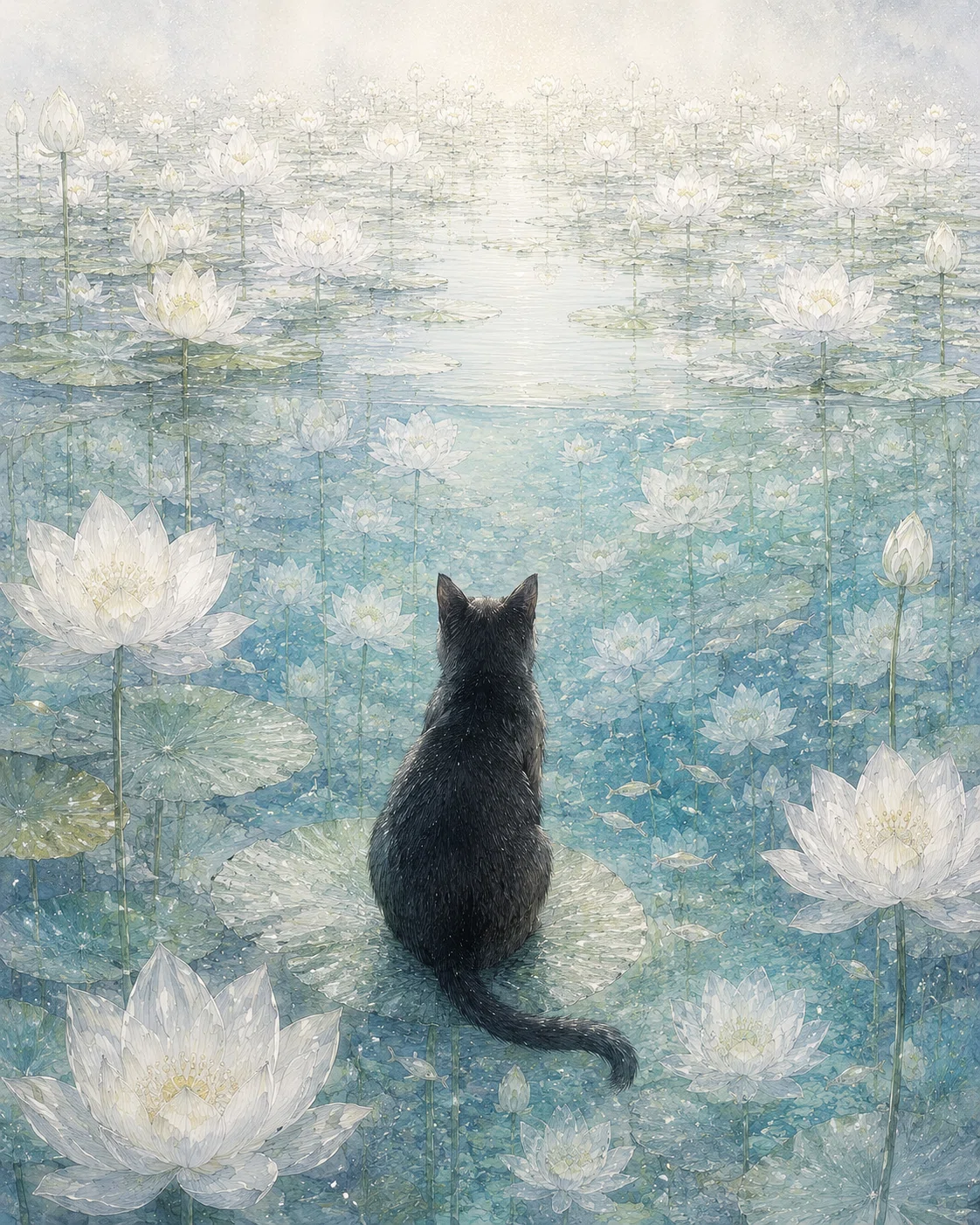 ある夏の日の景色 連作【黒猫が案内する摩訶不思議な世界】ChatGPTで