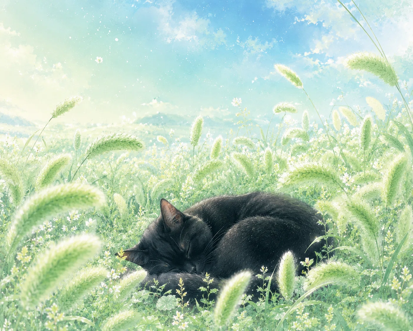 ある夏の日の景色 連作【黒猫が案内する摩訶不思議な世界】ChatGPTで
