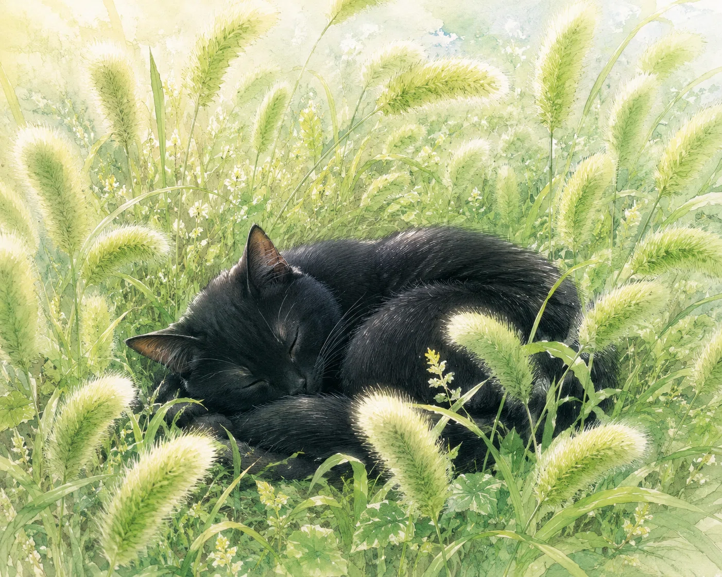 ある夏の日の景色 連作【黒猫が案内する摩訶不思議な世界】ChatGPTで