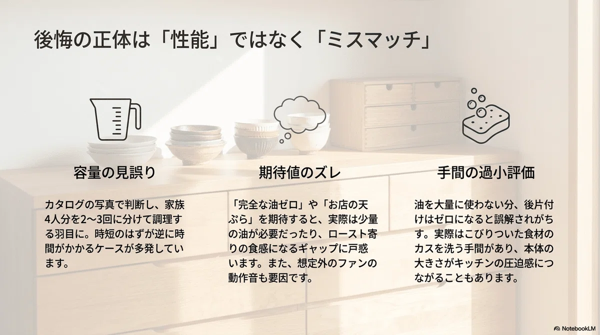 後悔の正体は性能ではなくミスマッチ