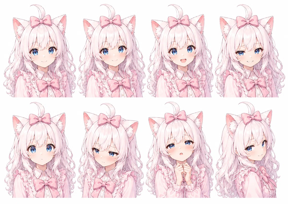 弱デフォルメ 表情差分B