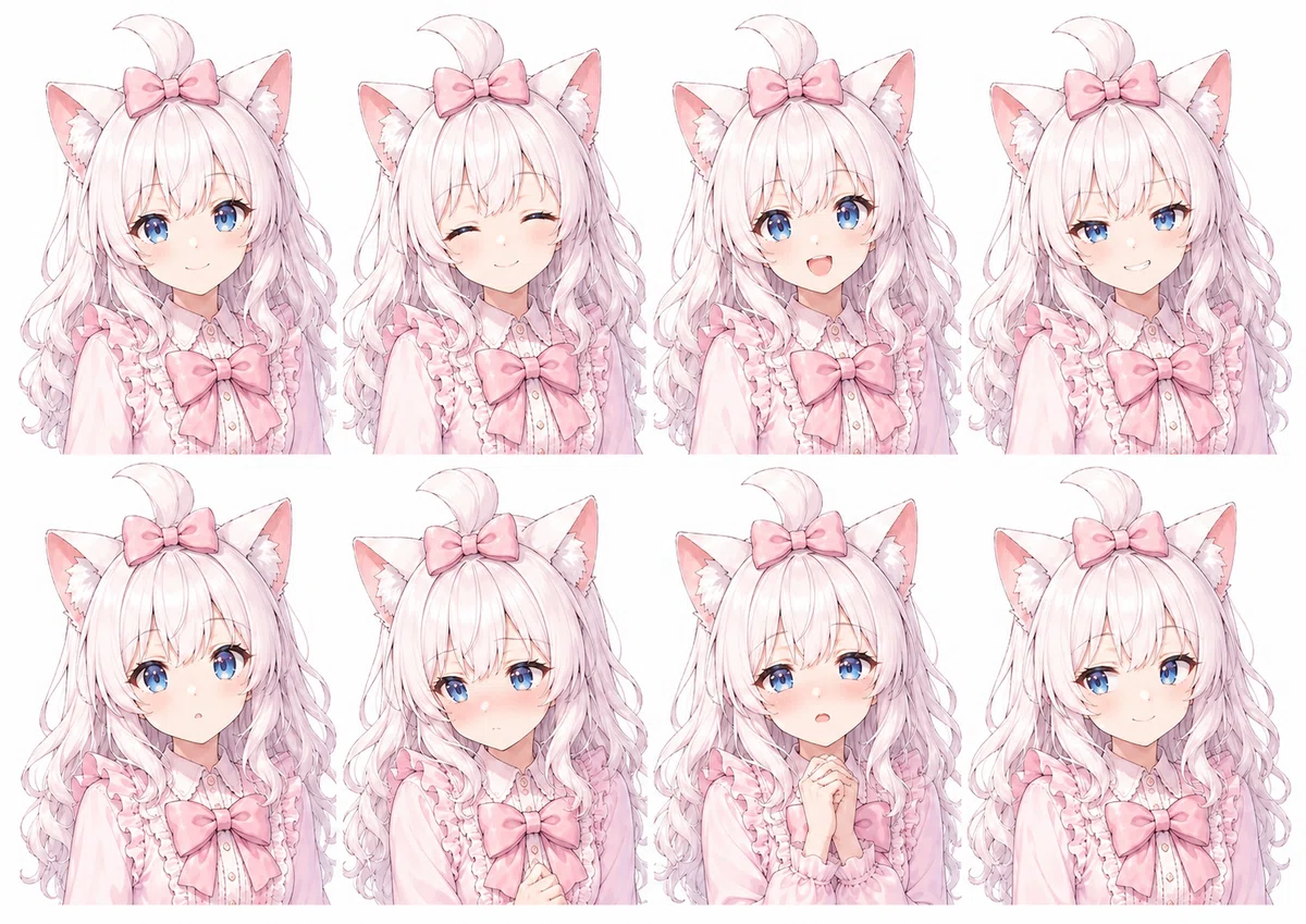 弱デフォルメ 表情差分A