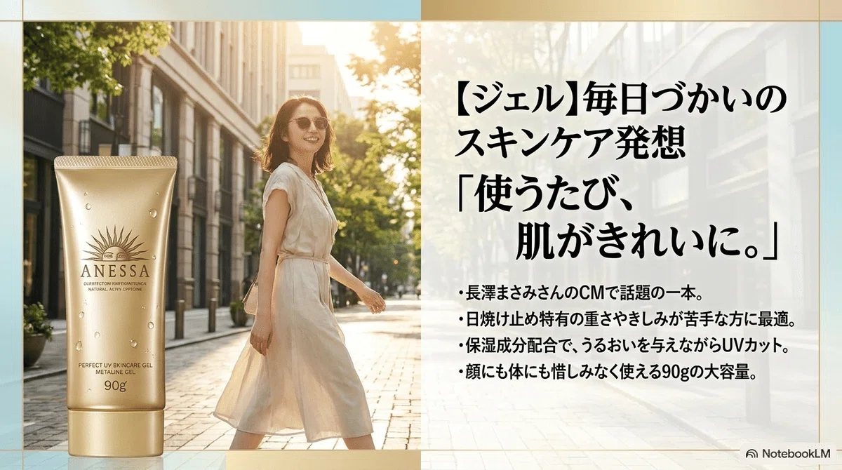 アネッサのミルク：ジェルが向いている人の図解