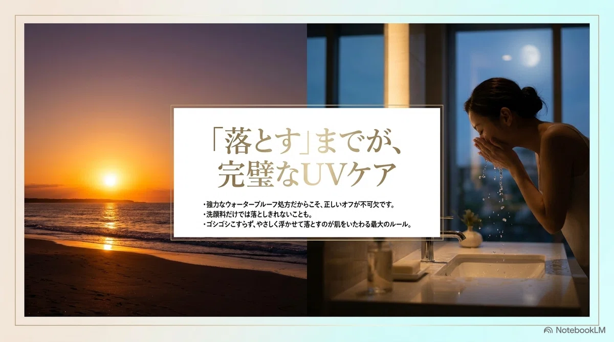 アネッサのミルク：やさしく落とすコツの図解