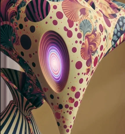 異形さんのお顔のクローザップの画像