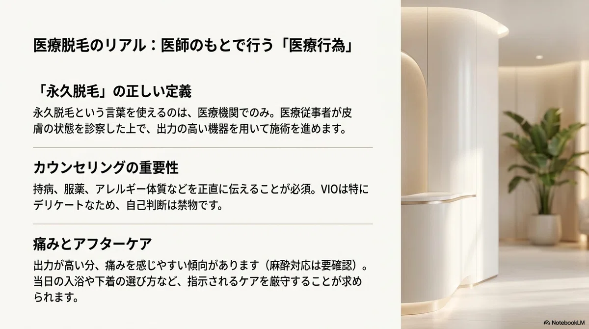 VIOのムダ毛ケアには主に4つの選択肢がある