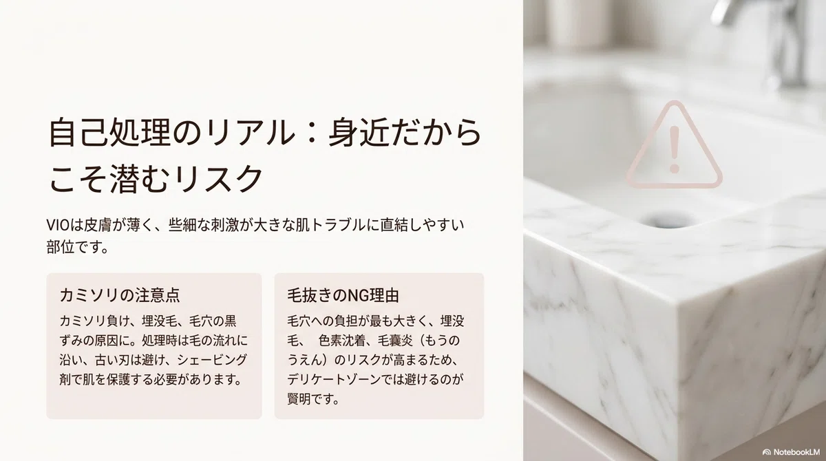 VIOのムダ毛ケア:家庭用光美容器は自宅で使えるセルフケア機器です