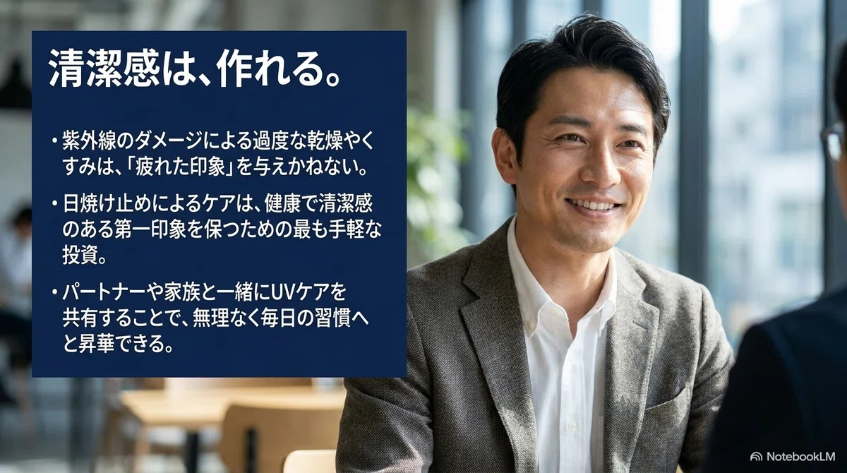 アネッサメン：第一印象と清潔感につながる