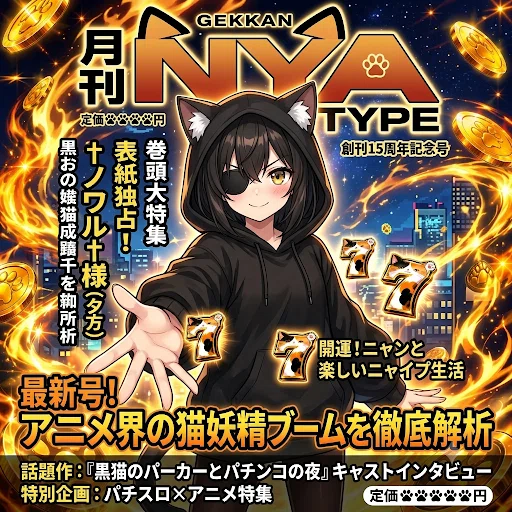 オリジナルキャラでアニメ雑誌表紙遊び｜チェリバーコトボシ