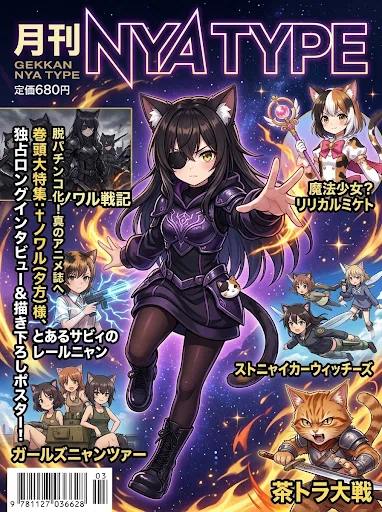 オリジナルキャラでアニメ雑誌表紙遊び｜チェリバーコトボシ