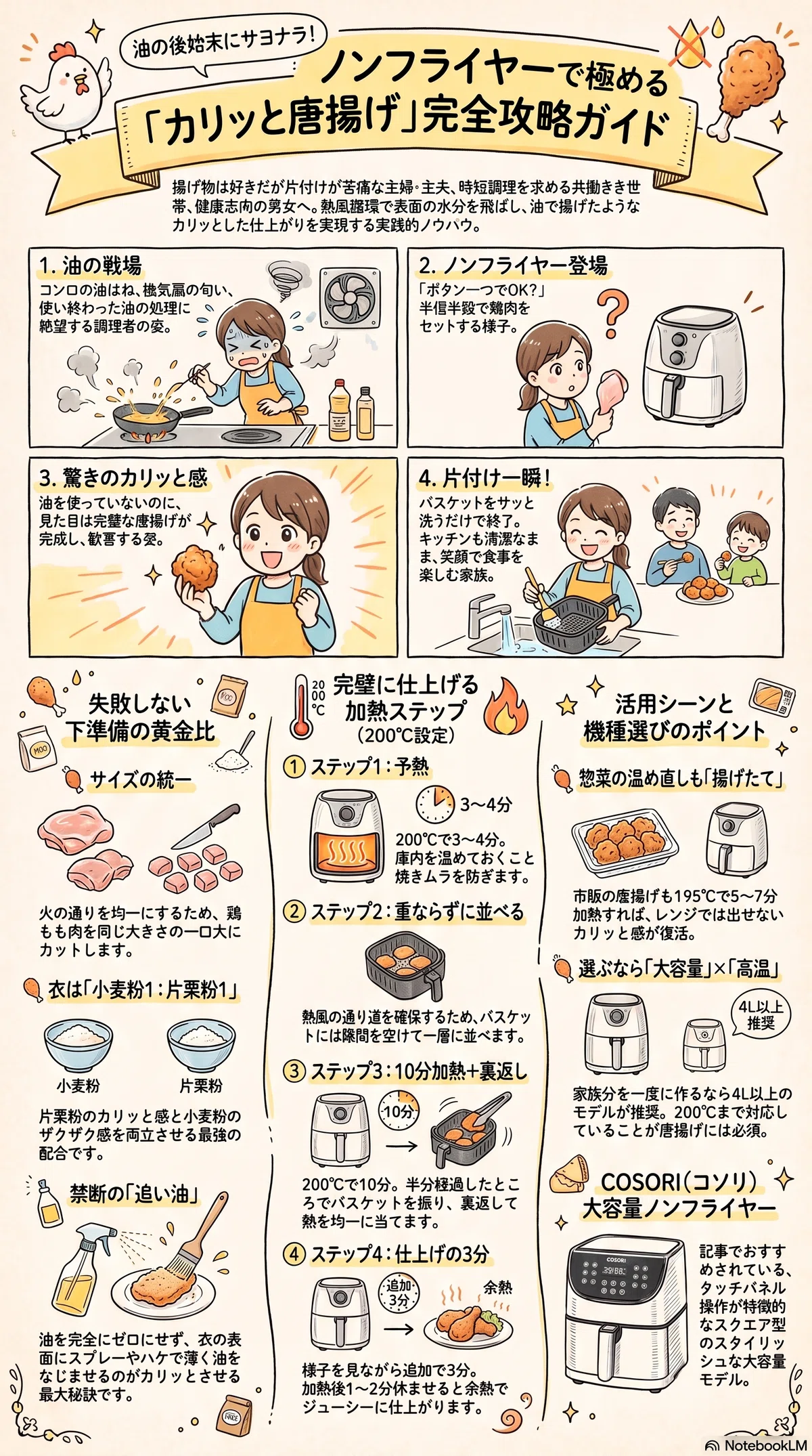 エアフライヤー人気レシピ徹底検証！カリッと仕上げるコツと失敗しない温度設定(02)