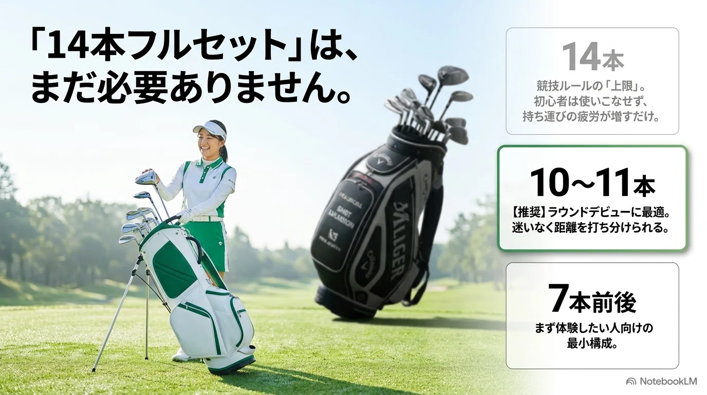 ゴルフ初心者のクラブセット選び方｜本数・価格・失敗しないコツ｜Love
