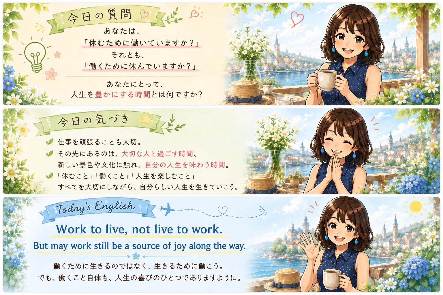 休む ため に 働く