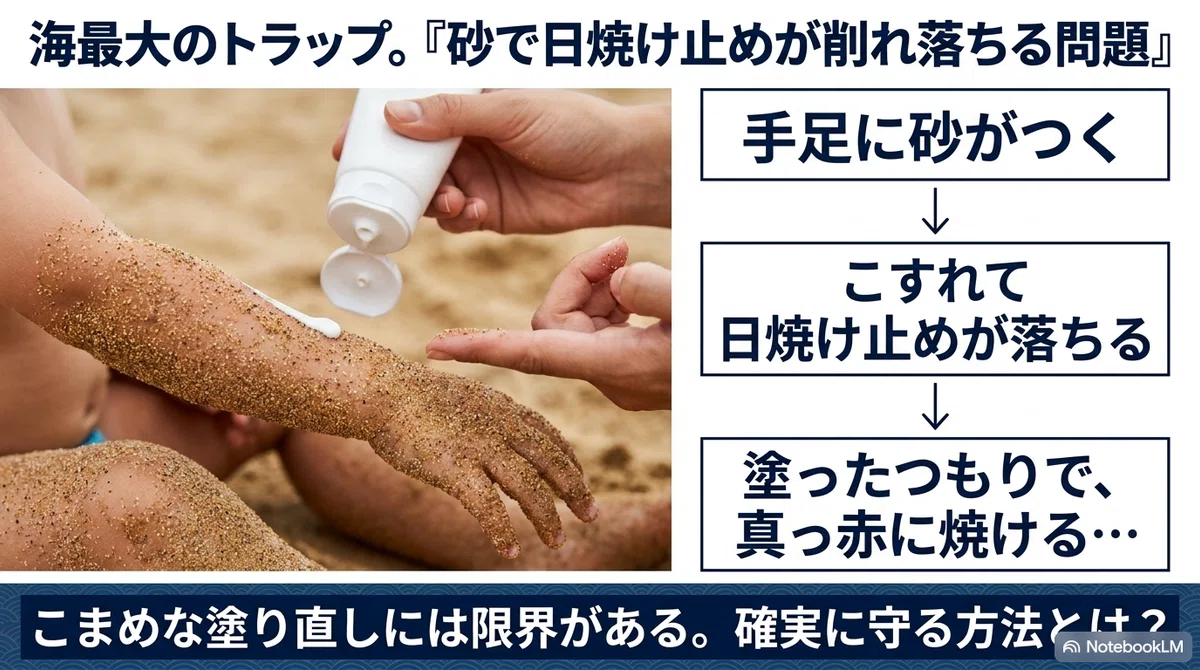 子連れ海水浴の持ち物:親子の日焼け対策を丁寧に