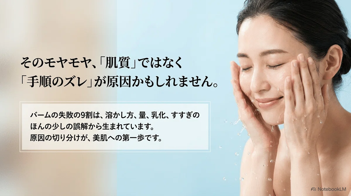 バームスキンケアの失敗例：失敗例その2｜毛穴が詰まった気がする・ざらつく