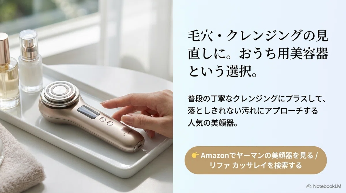バームスキンケアの失敗例：毛穴・クレンジングの見直しに｜おうち用美容器という選択肢の図解