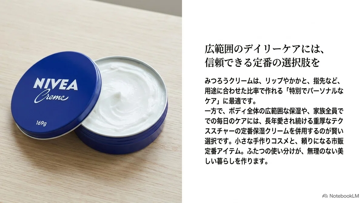 みつろうクリーム:肌に合わない気がするときはどうすればの図解