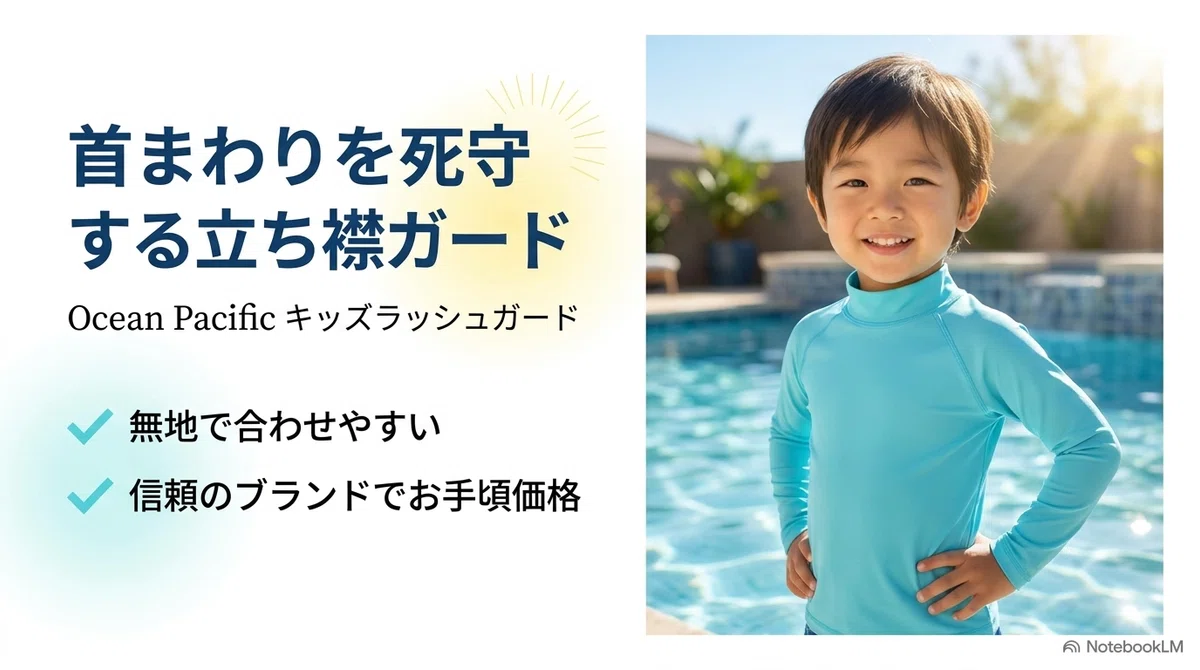 はじめての市民プールに神アイテム|子ども用UVウェア&日焼けケアの図解