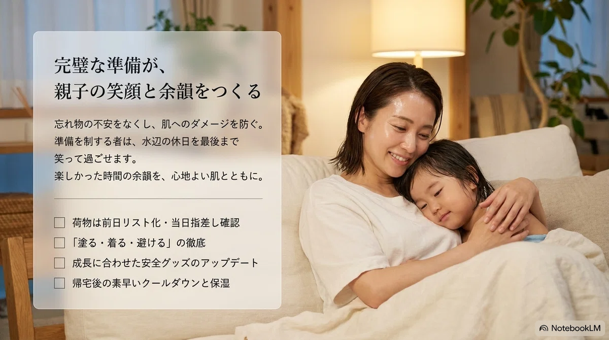 子連れプールの持ち物リストのまとめ