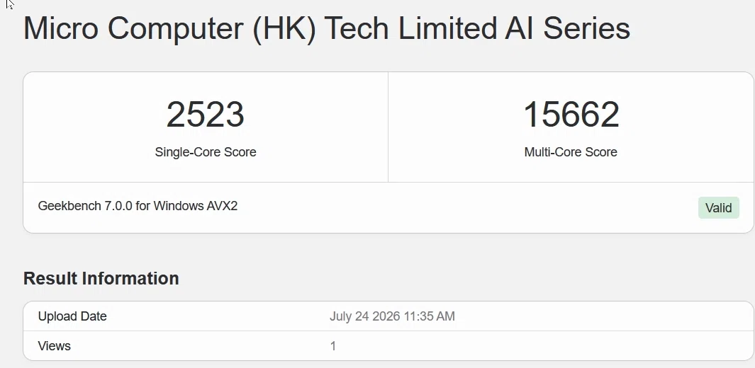Geekbench 7ベンチマーク実機スコア測った【V7.0.0】｜重藤 六