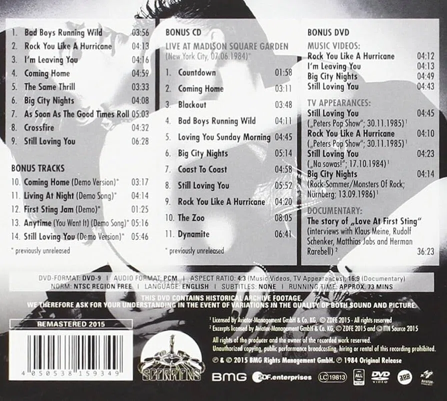 SCORPIONS『LOVE AT FIRST STING』(50TH ANNIVERSARY DELUXE EDITION