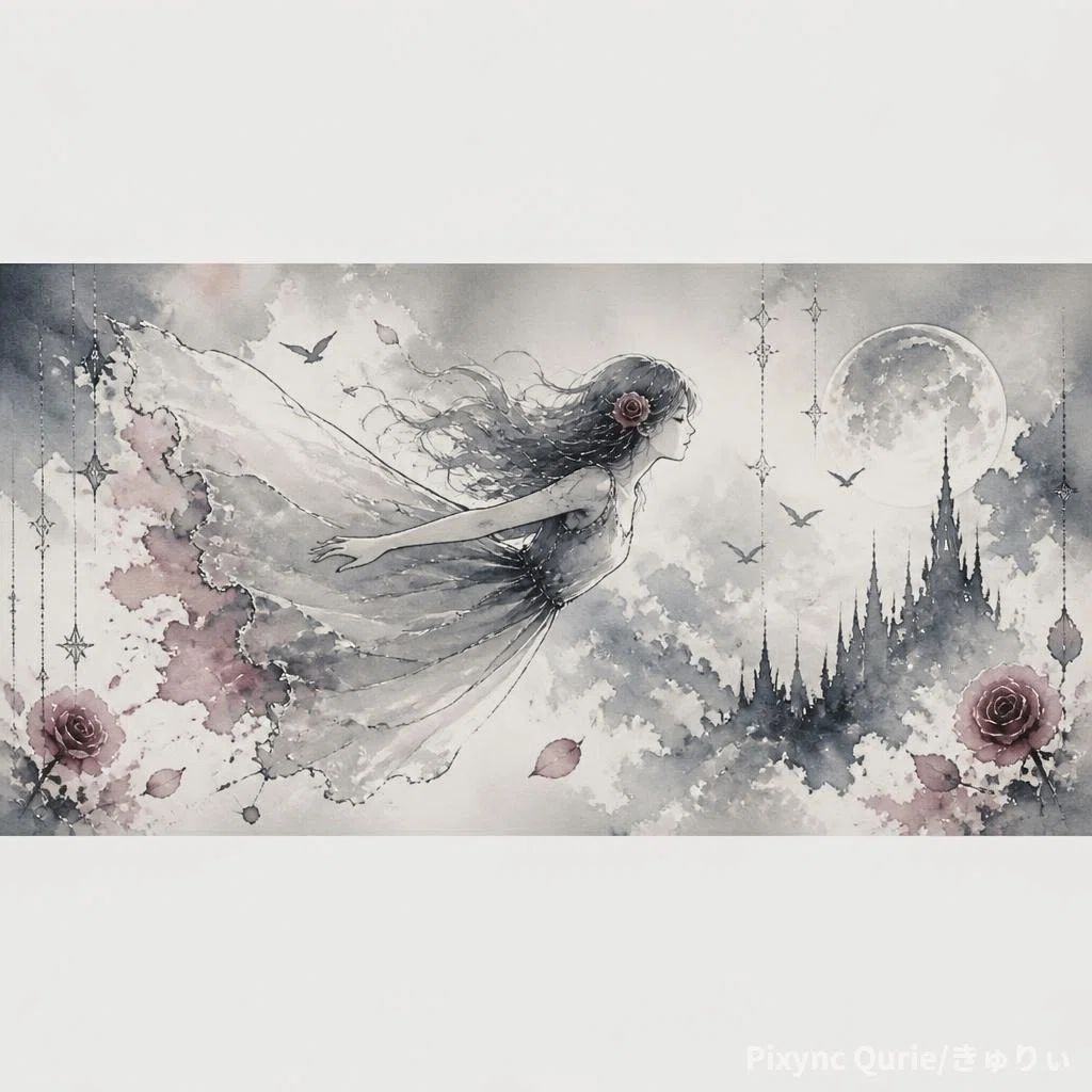 幻想的な水彩画 幻想的な水彩風景｜Qurie/きゅりぃ