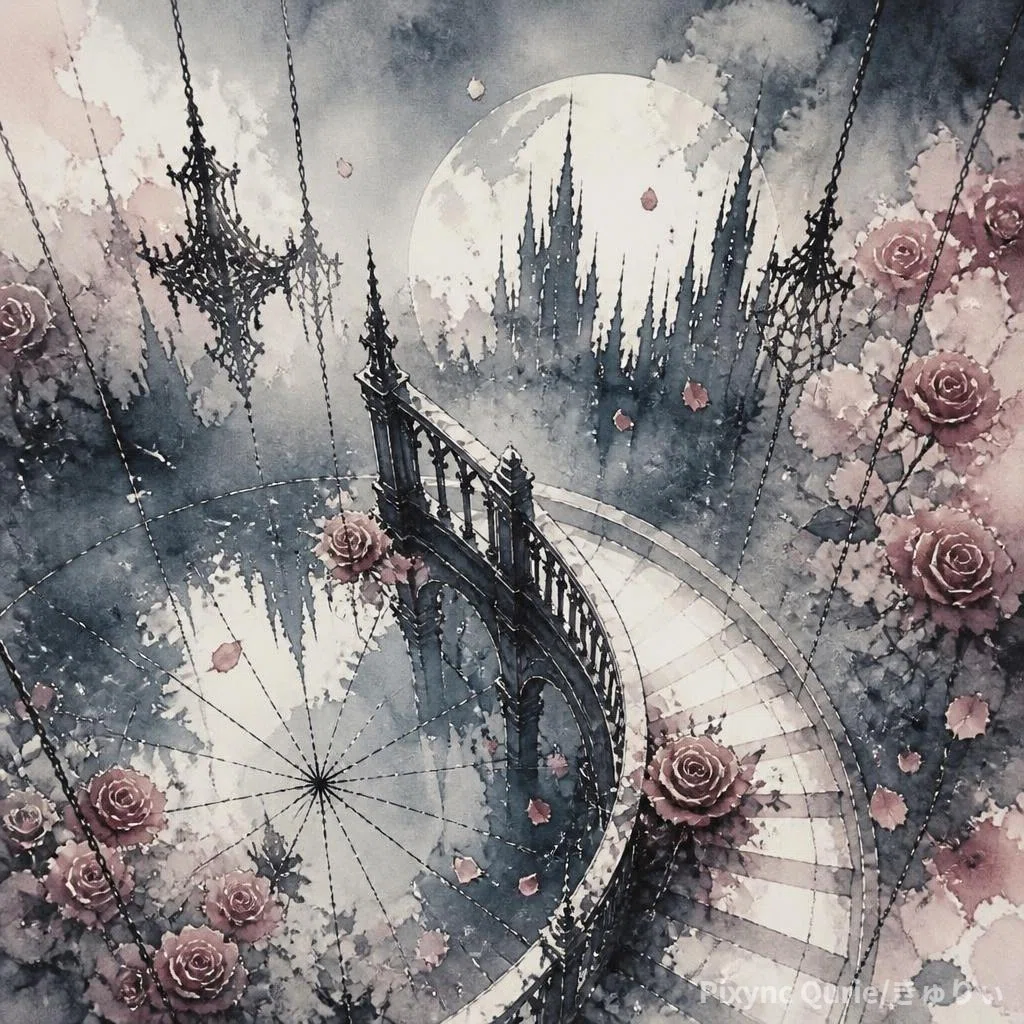 幻想的な水彩画 幻想的な水彩風景｜Qurie/きゅりぃ